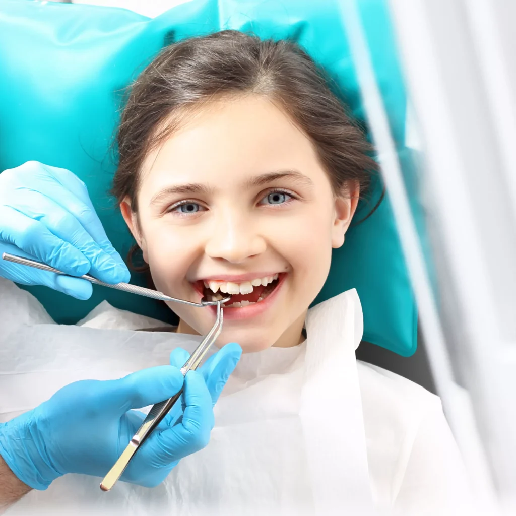 Dental Sealants 1 Child in dentist chair