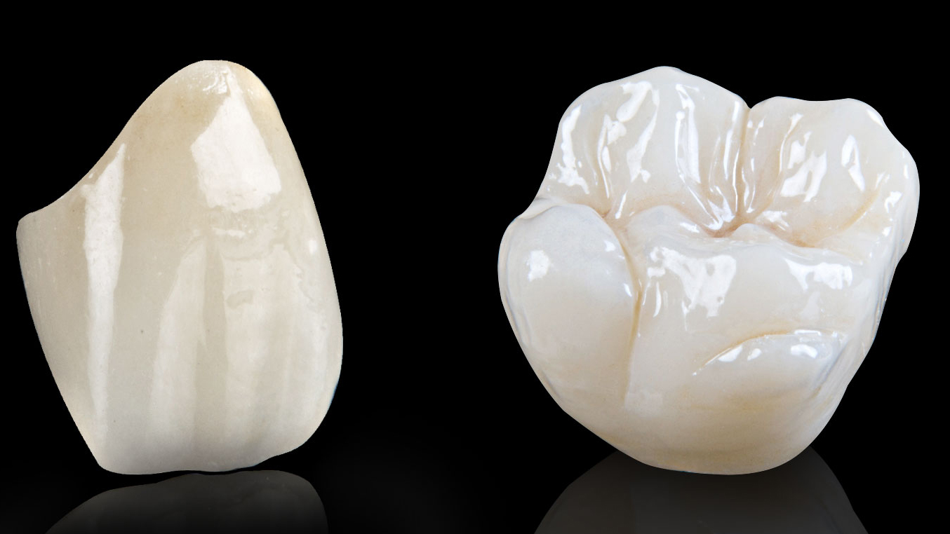 Zirconia dental crowns
